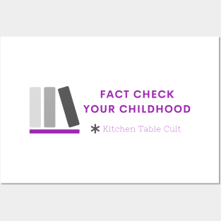 Fact Check Your Childhood (Purple) Posters and Art